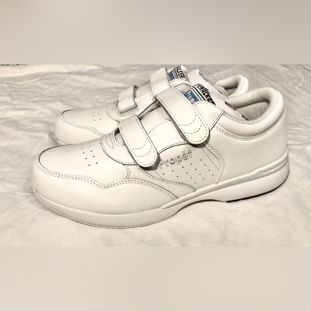 Propet White Velcro Sneakers Men’s Size 10.5